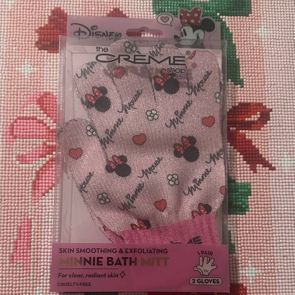 The Crème Shop Minnie Bath Mitt - Pink